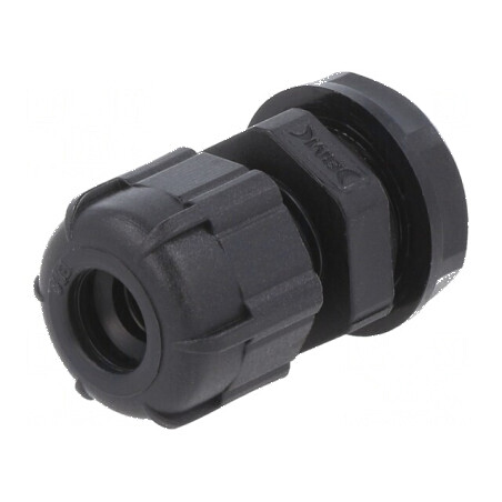 Garnitură de etanșare M12 1,5 IP68 poliamidă neagră UL94V-2 pentru protecție la apă și praf | Electronic-mag.ro | Componente Electronice