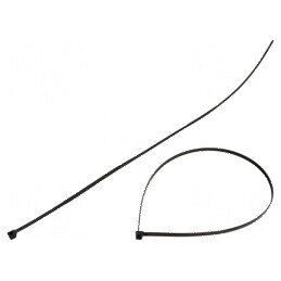 Colier de strângere poliamidă 550N, 750mm x 7,6mm, negru | Electronic-mag.ro | Componente Electronice