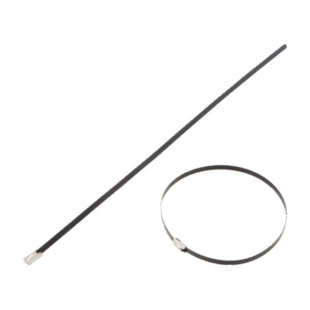 Colier de strângere oțel inoxidabil AISI 304, dimensiuni L: 290mm, W: 4,6mm | Electronic-mag.ro | Componente Electronice