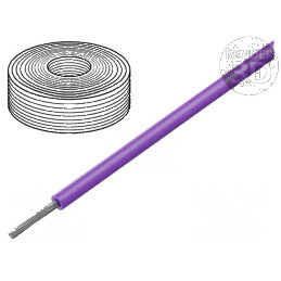 Cablu SiF 1x0,5mm2 litat Cu LSZH, silicon violet pentru temperaturi de -60 până la 180°C | Electronic-mag.ro | Componente Electronice