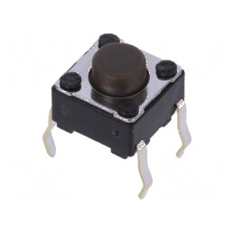 Microîntrerupător TACT SPST 0,05A 12VDC THT 1,6N 5mm Poz: 2 | Electronic-mag.ro | Componente Electronice