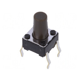 Microîntrerupător TACT SPST 0,05A 12VDC THT 1,6N 9,5mm - Pozitie 2 | Electronic-mag.ro | Componente Electronice