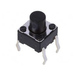 Microîntrerupător TACT SPST 0,05A/12VDC THT 1N 7mm - Comutator Compact pentru Circuit Electric | Electronic-mag.ro | Componente Electronice