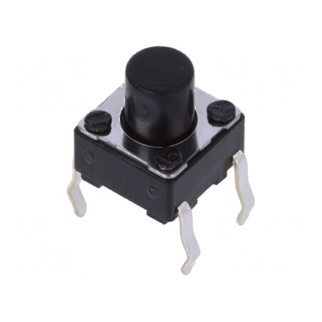 Microîntrerupător TACT SPST 0,05A/12VDC THT 1N 7mm - Comutator Compact pentru Circuit Electric | Electronic-mag.ro | Componente Electronice
