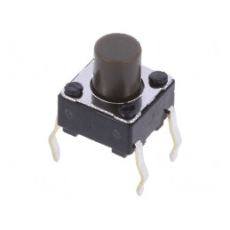 Microîntrerupător TACT SPST 0,05A/12VDC THT 1,6N 7mm Poz: 2 | Electronic-mag.ro | Componente Electronice
