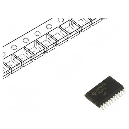 Flip-Flop Digital D IC 8 Canale SMD SOIC20 cu 3 Stări de Ieșire | Electronic-mag.ro | Componente Electronice