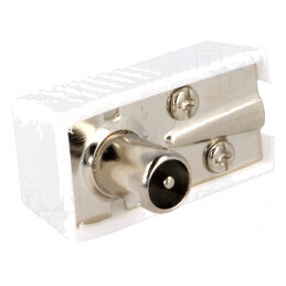 Conector coaxial 9,5mm (IEC 169-2) mufă tată unghi 90° | Electronic-mag.ro | Componente Electronice