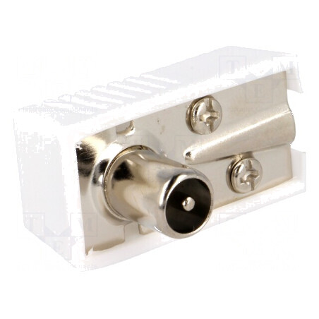 Conector coaxial 9,5mm (IEC 169-2) mufă tată unghi 90° | Electronic-mag.ro | Componente Electronice