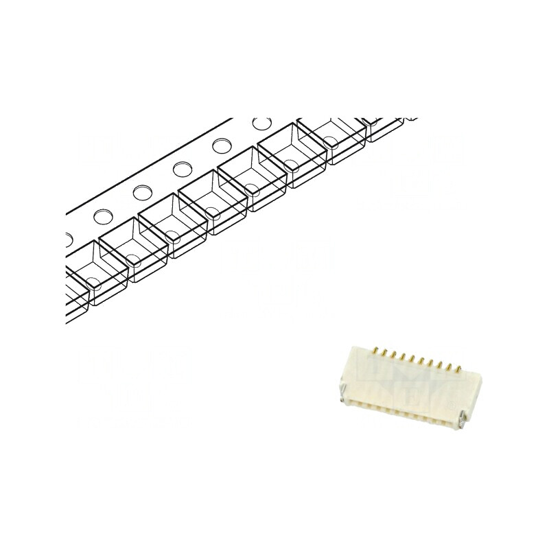 Conector FFC/FPC 10 pini F331 contacte duble SMT 50V 500mA | Electronic-mag.ro | Componente Electronice Conector FFC/FPC 10 pini F331 contacte duble SMT 50V 500mA | Electronic-mag.ro | Componente Electronice