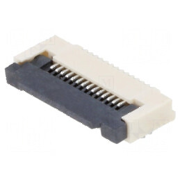 Conector FFC/FPC 14 PIN Orizontal ZIF SMT 50V 0,4A Temperatură -25÷85°C | Electronic-mag.ro | Componente Electronice