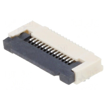Conector FFC/FPC 14 PIN Orizontal ZIF SMT 50V 0,4A Temperatură -25÷85°C | Electronic-mag.ro | Componente Electronice