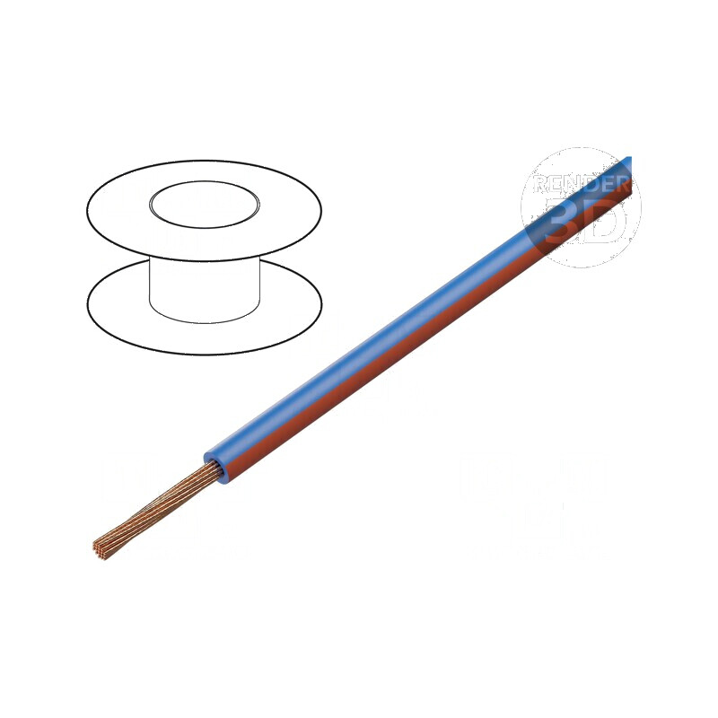 Cablu FLRY-B 1x0,5mm² litat Cu PVC albastru-roșu 60V 100m pentru instalații electrice | Electronic-mag.ro | Componente Electronice Cablu FLRY-B 1x0,5mm² litat Cu PVC albastru-roșu 60V 100m pentru instalații electrice | Electronic-mag.ro | Componente Electronice