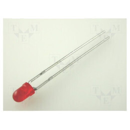 LED 3mm roșie 8-20mcd 60° convexă 12-14V | Electronic-mag.ro | Componente Electronice