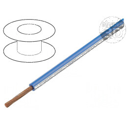 Cablu FLRY-B 1x0,5mm2 litat Cu PVC albastru-alb 60V 100m pentru instalatii electrice | Electronic-mag.ro | Componente Electronice