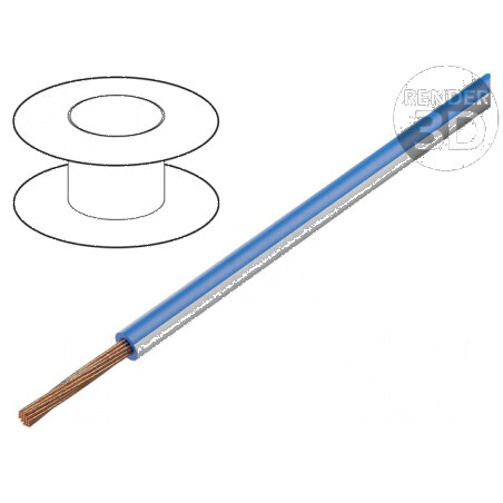 Cablu FLRY-B 1x0,5mm2 litat Cu PVC albastru-alb 60V 100m pentru instalatii electrice | Electronic-mag.ro | Componente Electronice