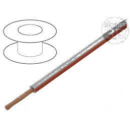 Cablu FLRY-B 1x0,5mm2 din cupru litat cu izolație din PVC gri-roșu, 60V, 100m, Clasa 5 | Electronic-mag.ro | Componente Electronice