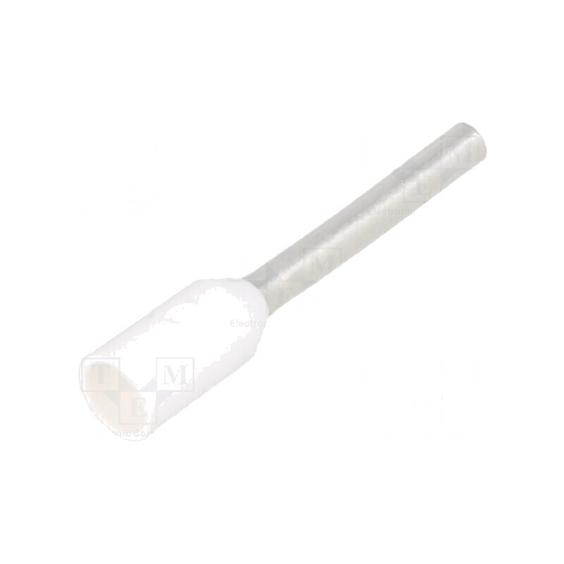 Vârf tub de capăt izolată cupru 0,5mm² 10mm cositorit albă pentru conexiuni electrice | Electronic-mag.ro | Componente Electronice Vârf tub de capăt izolată cupru 0,5mm² 10mm cositorit albă pentru conexiuni electrice | Electronic-mag.ro | Componente Electronice