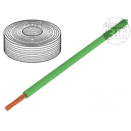 Cablu litat H05Z-K 0,5mm2 FRNC verde 300V/500V Clasa 5 | Electronic-mag.ro | Componente Electronice
