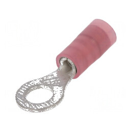 Vârf inelar M4 izolată 0,5÷1mm² din cupru cositorit, temperatură -55÷105°C | Electronic-mag.ro | Componente Electronice