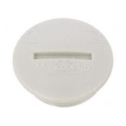 Capac de protecţie M25 din polistiren gri deschis, grosime 8mm, pentru protecţie eficientă | Electronic-mag.ro | Componente Electronice