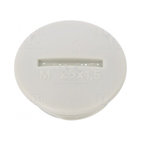 Capac de protecţie M25 din polistiren gri deschis, grosime 8mm, pentru protecţie eficientă | Electronic-mag.ro | Componente Electronice