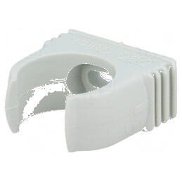 Suport de fixare polipropilenă gri deschis pentru tuburi W: 36,3mm H: 34mm | Electronic-mag.ro | Componente Electronice