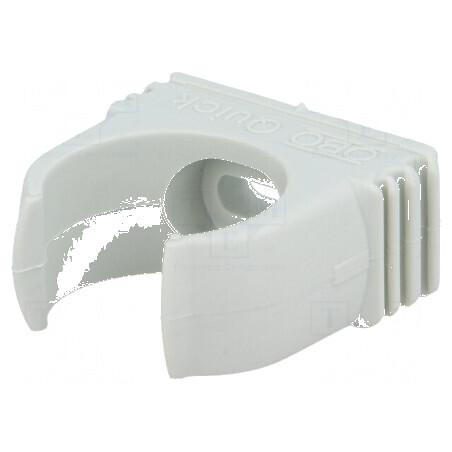 Suport de fixare polipropilenă gri deschis pentru tuburi W: 36,3mm H: 34mm | Electronic-mag.ro | Componente Electronice