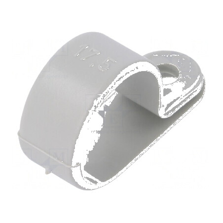 Clipsuri tip P pentru cabluri Ø buclă 17,5mm, lățime 10mm | Electronic-mag.ro | Componente Electronice