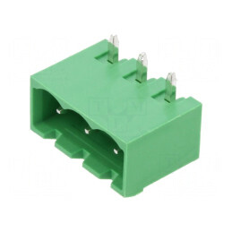 Regletă de conexiuni deconectabilă 5,08mm cu 3 socluri tată pentru cabluri electrice | Electronic-mag.ro | Componente Electronice
