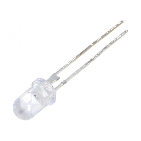 LED 5mm roșie 80000-100000mcd 15° cu parte frontală convexă | Electronic-mag.ro | Componente Electronice