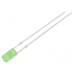 LED 3mm Verde 1120mcd 140° Plat Frontal Nr.Term: 2 | Electronic-mag.ro | Componente Electronice