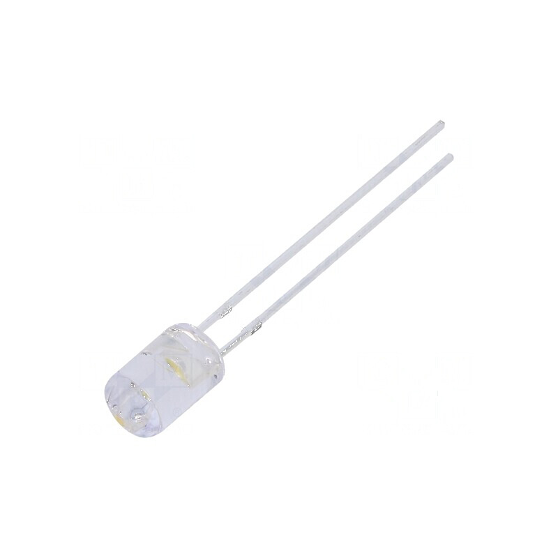 LED 5mm alb cald 750-1120mcd 100° plat 225mW pentru iluminat decorativ | Electronic-mag.ro | Componente Electronice