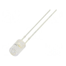 LED 5mm Alb Cald 1560mcd 100° Plat 5,5÷20V | Electronic-mag.ro | Componente Electronice