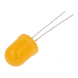 LED 10mm portocalie 1120÷1560mcd 30° convex pentru iluminat decorativ | Electronic-mag.ro | Componente Electronice