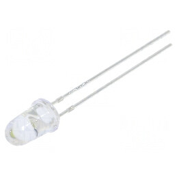 LED 5mm alb rece 60000mcd 8° convex, Nr. term: 2 | Electronic-mag.ro | Componente Electronice