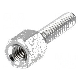 Piuliță distanțieră filetată 5mm UNC4-40 din alamă | Electronic-mag.ro | Componente Electronice