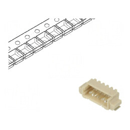 Conector cablu-placă soclu tată 1,25mm PIN 5 SMT 125V 1A pentru montaj electronic | Electronic-mag.ro | Componente Electronice