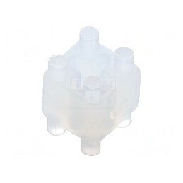 Bucşă de distanţare LED Ø3mm, 5mm, Lungime 6,4mm, Naturală | Electronic-mag.ro | Componente Electronice
