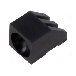 Carcasă diodă LED 5mm neagră UL94V-2 din poliamidă cu 1 diodă | Electronic-mag.ro | Componente Electronice
