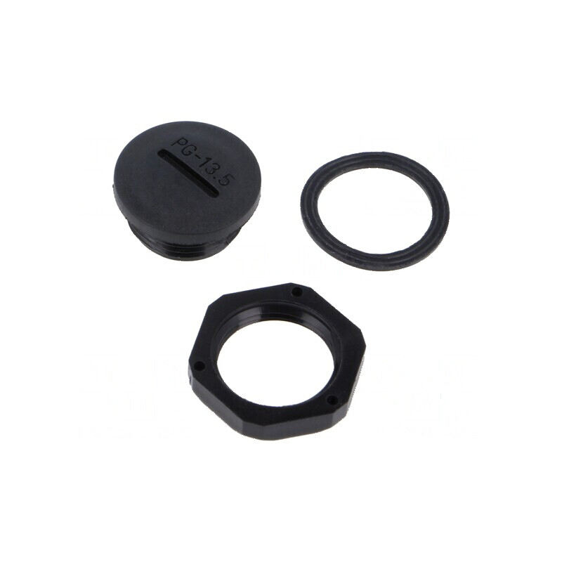Capac de protecţie PG13,5 din poliamidă neagră cu filet PG | Electronic-mag.ro | Componente Electronice Capac de protecţie PG13,5 din poliamidă neagră cu filet PG | Electronic-mag.ro | Componente Electronice