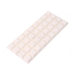Picioruş autoadeziv poliuretan alb H: 7,6mm Dimensiune 20,6x20,6mm | Electronic-mag.ro | Componente Electronice