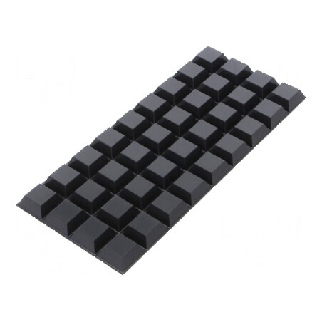 Picioruş autoadeziv Bumpon H: 7,6mm negru din poliuretan pentru protecție mobilier | Electronic-mag.ro | Componente Electronice