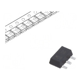 Tranzistor PNP bipolar 250V 50mA SC62 SOT89 pentru circuite electronice | Electronic-mag.ro | Componente Electronice