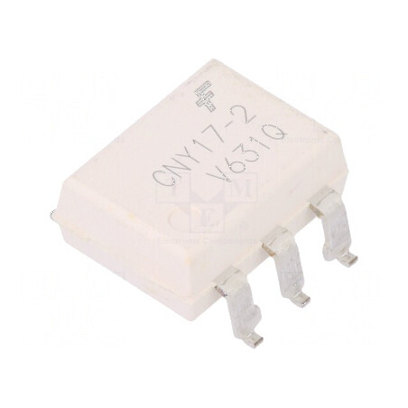 Optocuplor SMD CNY17 cu 1 canal de ieșire, tranzistori 4,17kV, tip Gull Wing, 6 piese | Electronic-mag.ro | Componente Electronice