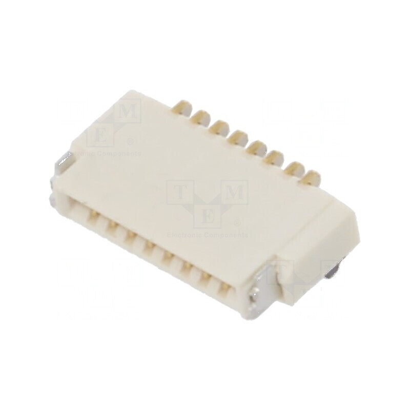 Conector FFC/FPC orizontale 8 pini ZIF SMT 30V 0,4A -25÷85°C | Electronic-mag.ro | Componente Electronice