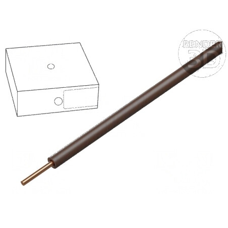 Cablu H05V-U 0,75mm² sârmă cupru PVC maro 300V/500V 100m - cablu electric de alimentare | Electronic-mag.ro | Componente Electronice