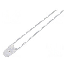 LED 3mm roșie 35,2-65mcd 45° convex pentru iluminat decorativ | Electronic-mag.ro | Componente Electronice
