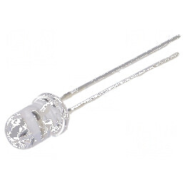 LED 5mm roșie cu efect de lumânare și clipire, 4500÷5800mcd | Electronic-mag.ro | Componente Electronice