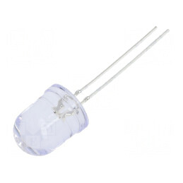 LED 10mm roșie 5800-7000mcd 30° convex 78mW | Electronic-mag.ro | Componente Electronice