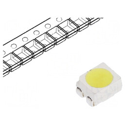 Bandă LED SMD 3528 PLCC4 Alb Rece 10000K 3000-4000mcd 120° 50mA 50m | Electronic-mag.ro | Componente Electronice